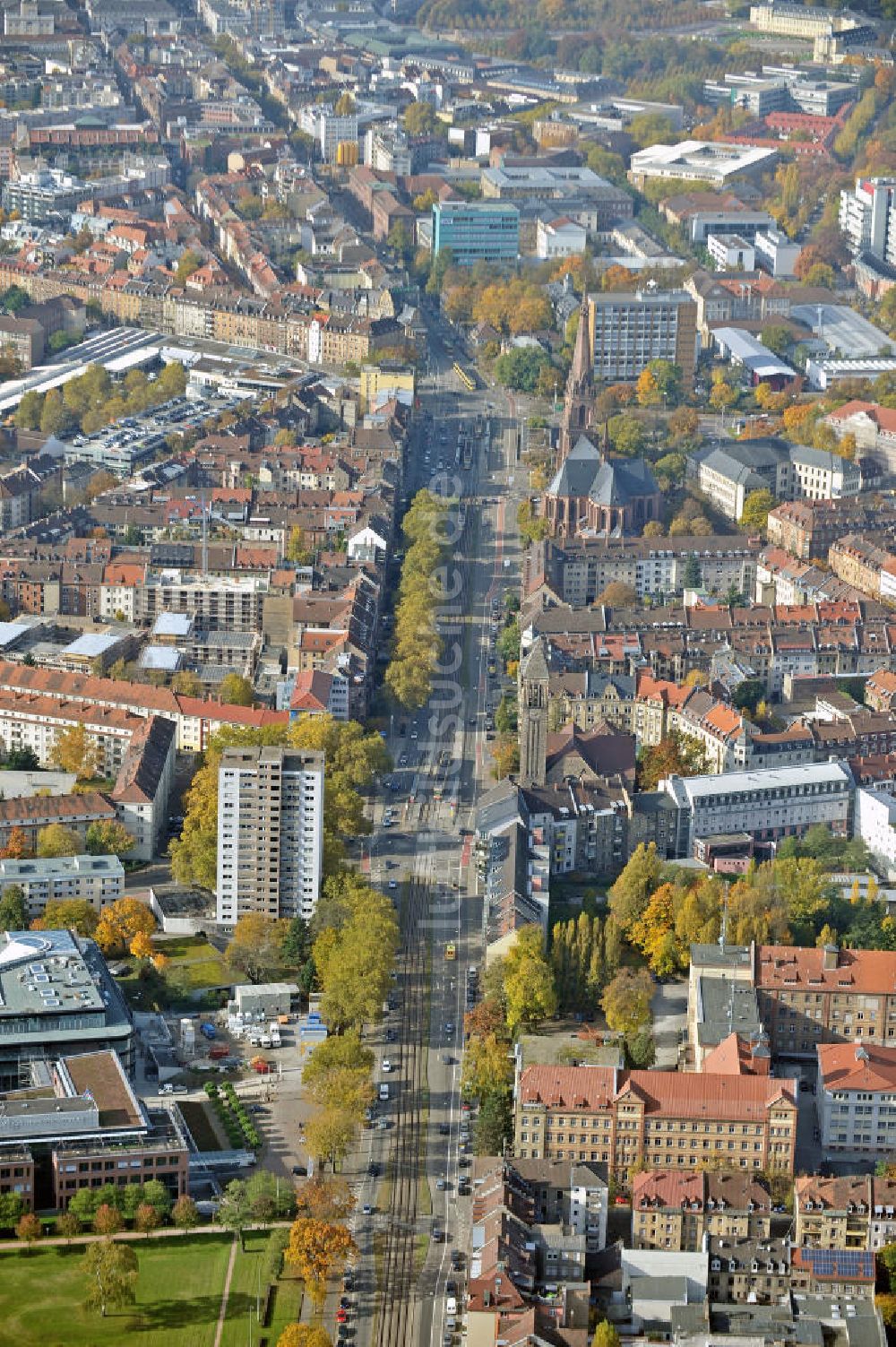 Luftbild Karlsruhe - Stadtansicht Karlsruhe