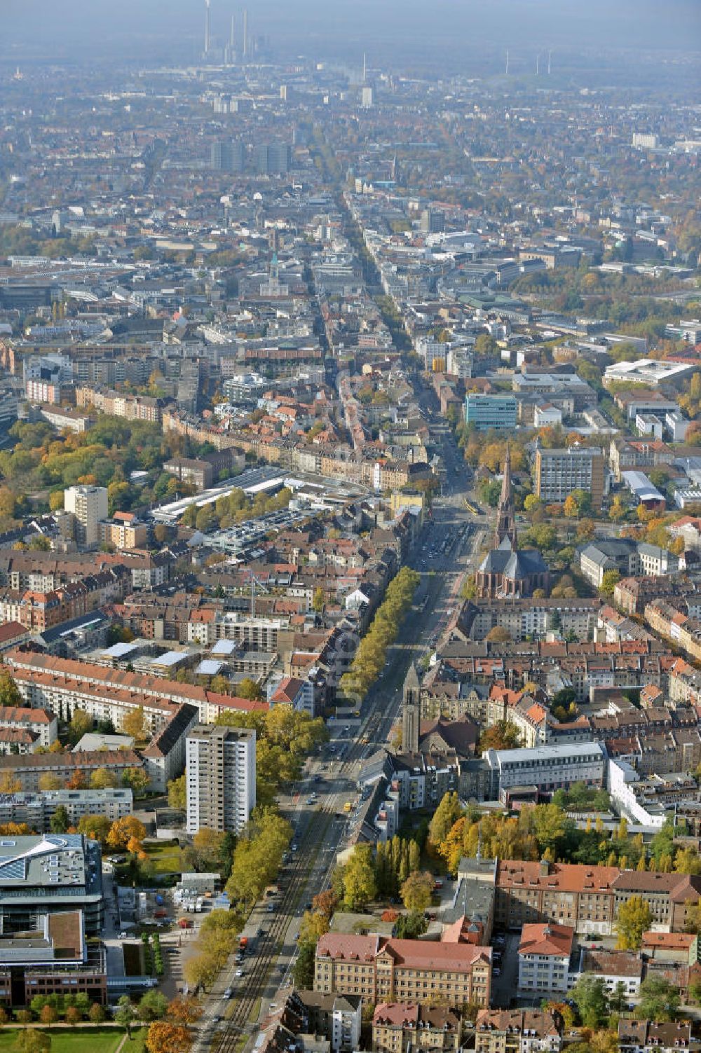 Karlsruhe von oben - Stadtansicht Karlsruhe