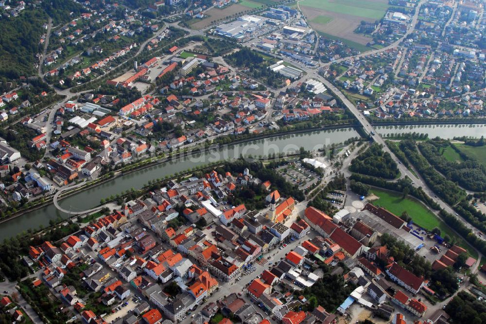 Luftaufnahme Kelheim - Stadtansicht Kelheim