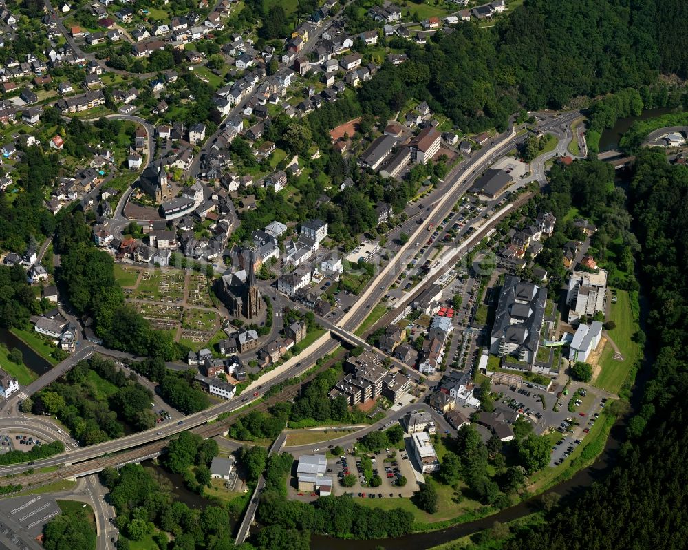 Kirchen (Sieg) aus der Vogelperspektive: Stadtansicht von Kirchen (Sieg) im Bundesland Rheinland-Pfalz