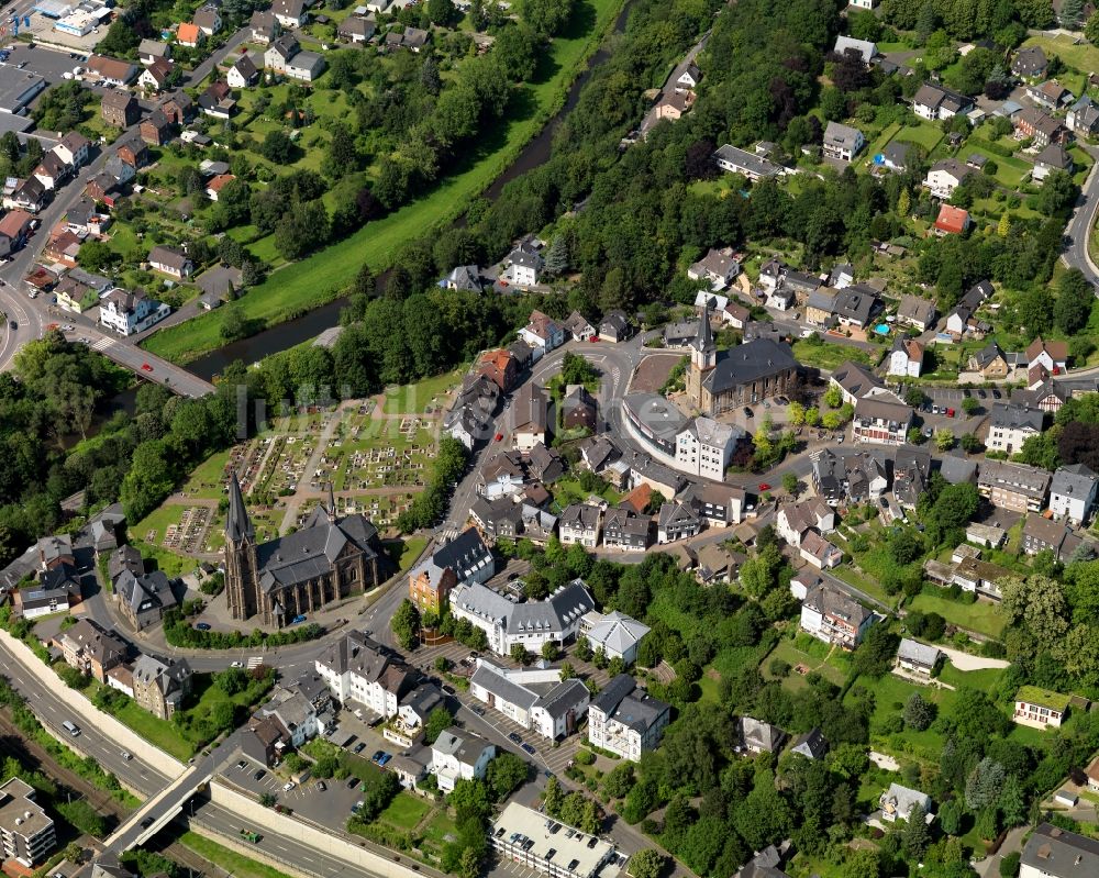 Luftaufnahme Kirchen (Sieg) - Stadtansicht von Kirchen (Sieg) im Bundesland Rheinland-Pfalz