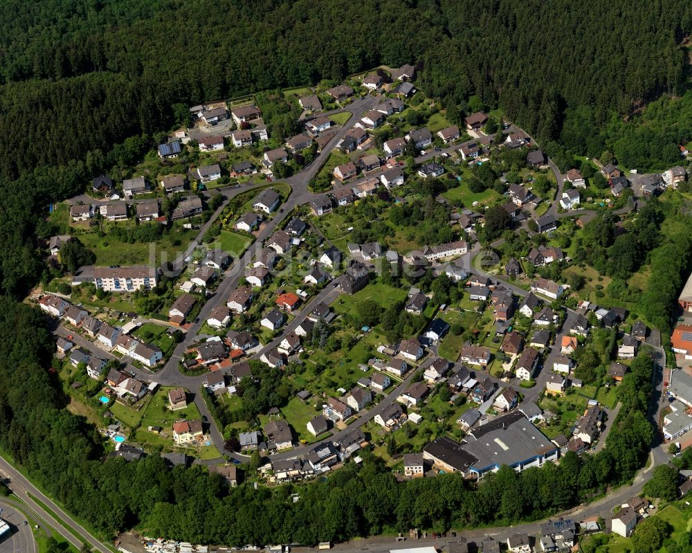 Luftaufnahme Kirchen (Sieg) - Stadtansicht von Kirchen (Sieg) im Bundesland Rheinland-Pfalz