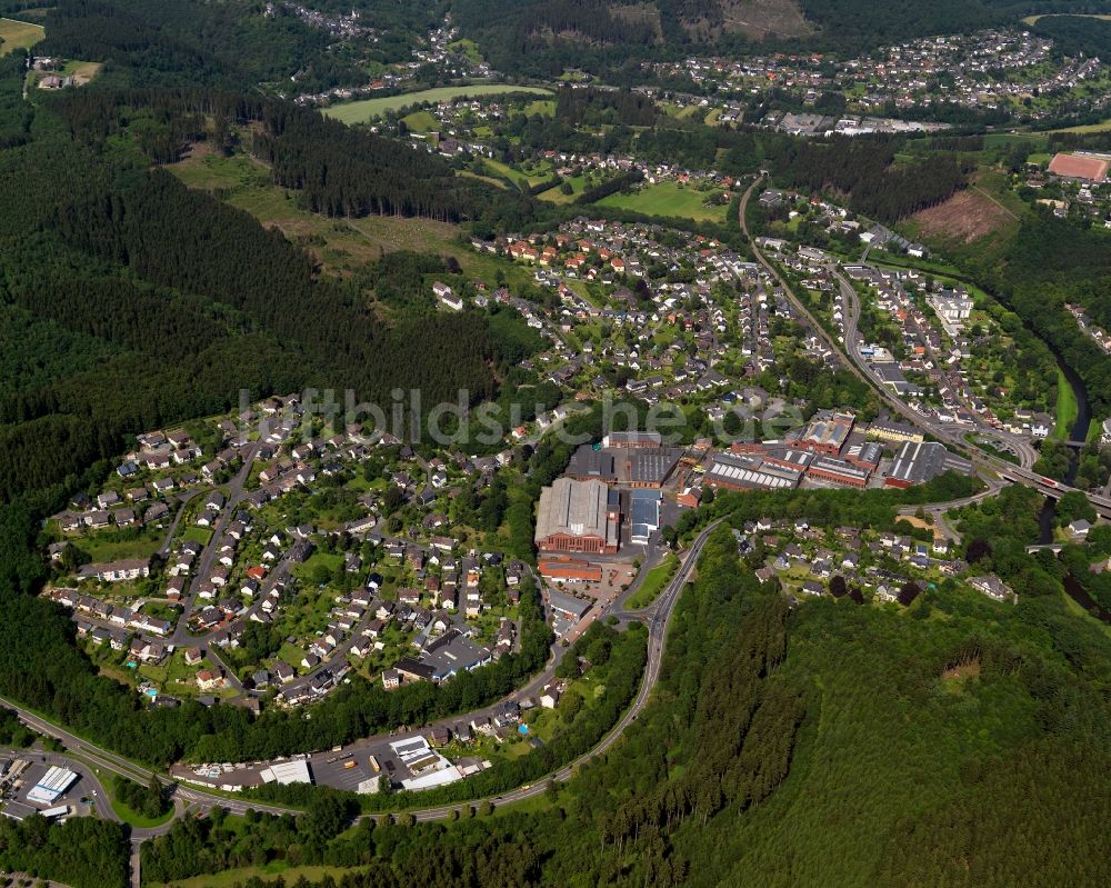 Kirchen (Sieg) von oben - Stadtansicht von Kirchen (Sieg) im Bundesland Rheinland-Pfalz