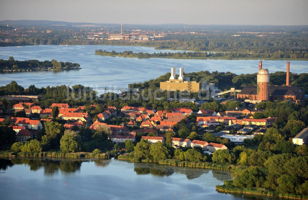 Brandenburg - Kirchmöser aus der Vogelperspektive: Stadtansicht Kirchmöser in Brandenburg / Havel