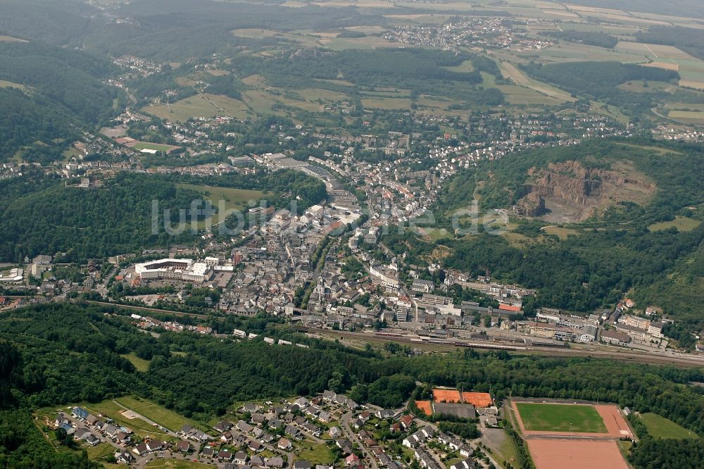 Kirn von oben - Stadtansicht von Kirn im Bundesland Rheinland-Pfalz