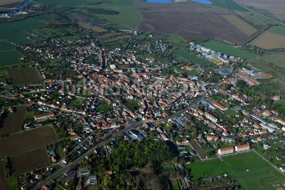 Luftbild Könnern - Stadtansicht von Könnern im Bundesland Sachsen-Anhalt