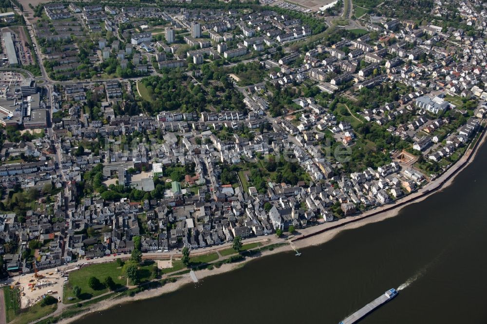 Koblenz OT Neuendorf aus der Vogelperspektive: Stadtansicht von Koblenz-Neuendorf im Bundesland Rheinland-Pfalz