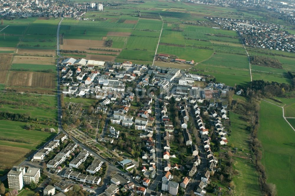 Kronberg im Taunus aus der Vogelperspektive: Stadtansicht von Kronberg im Taunus im Bundesland Hessen