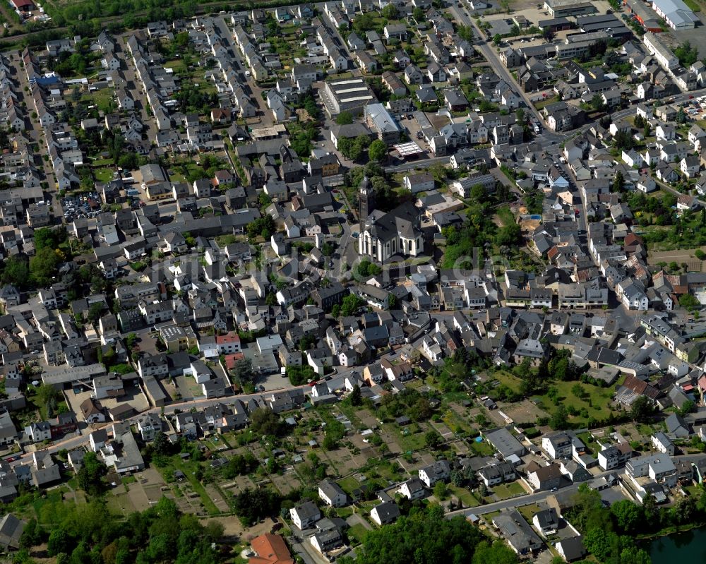 Luftaufnahme Kruft - Stadtansicht von Kruft im Bundesland Rheinland-Pfalz