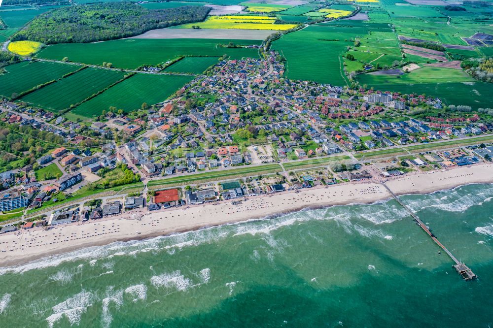 Luftbild Dahme - Stadtansicht am Küstenbereich der Ostsee in Dahme im Bundesland Schleswig-Holstein, Deutschland