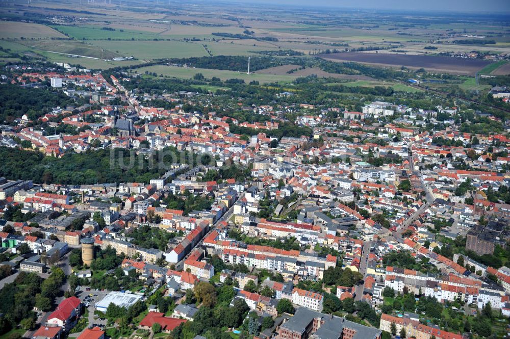 Luftaufnahme Köthen - Stadtansicht von Köthen (Anhalt) in Sachsen-Anhalt