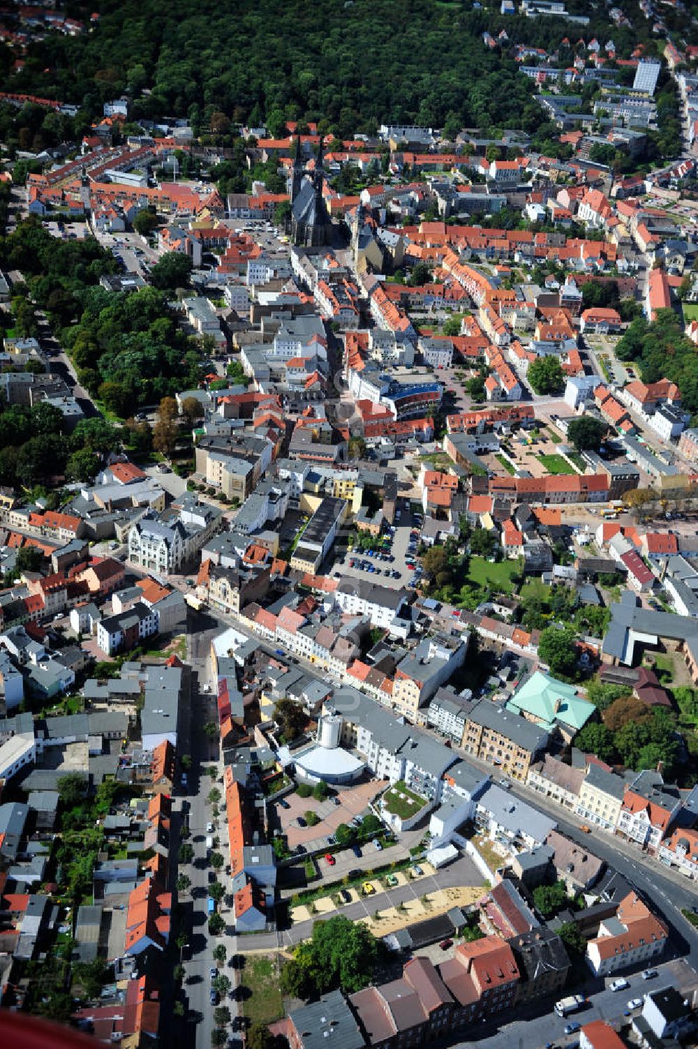 Luftbild Köthen - Stadtansicht von Köthen (Anhalt) in Sachsen-Anhalt