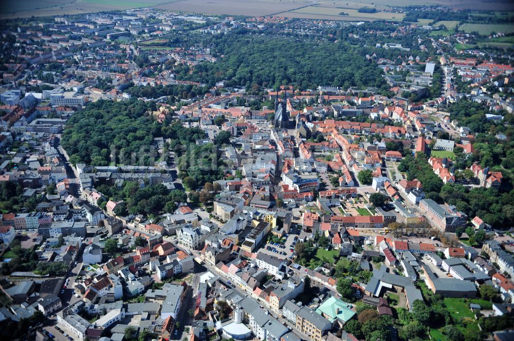 Luftaufnahme Köthen - Stadtansicht von Köthen (Anhalt) in Sachsen-Anhalt