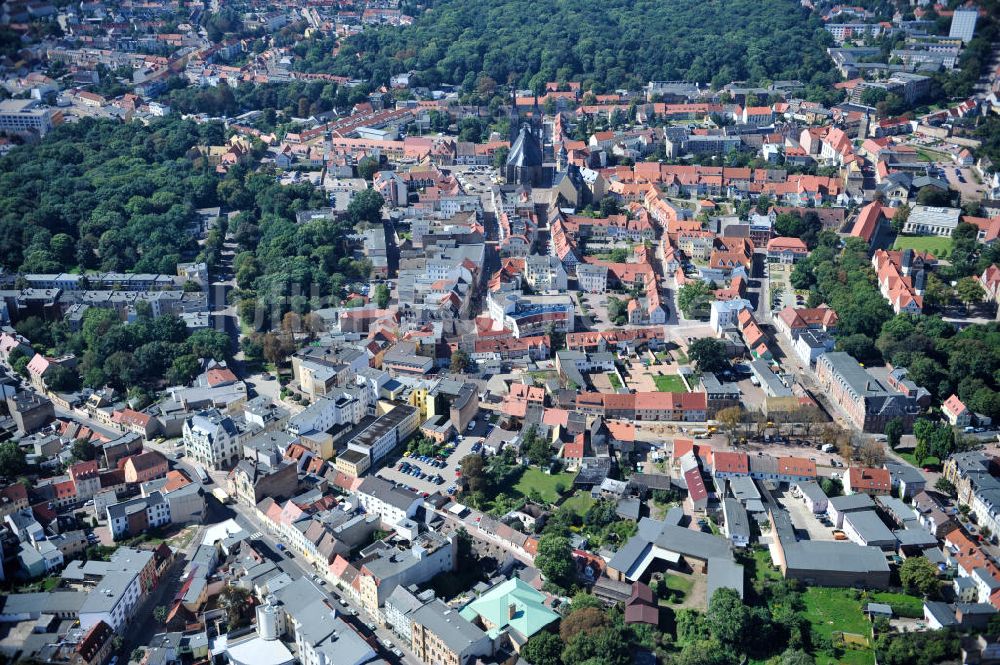 Köthen von oben - Stadtansicht von Köthen (Anhalt) in Sachsen-Anhalt