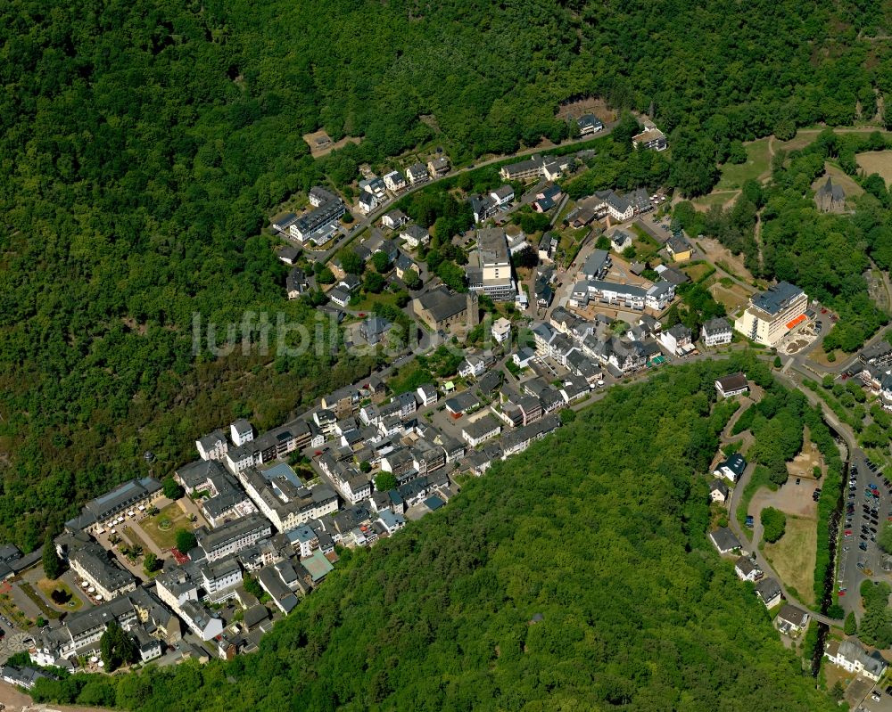 Bad Bertrich aus der Vogelperspektive: Stadtansicht vom Kurort Bad Bertrich im Bundesland Rheinland-Pfalz