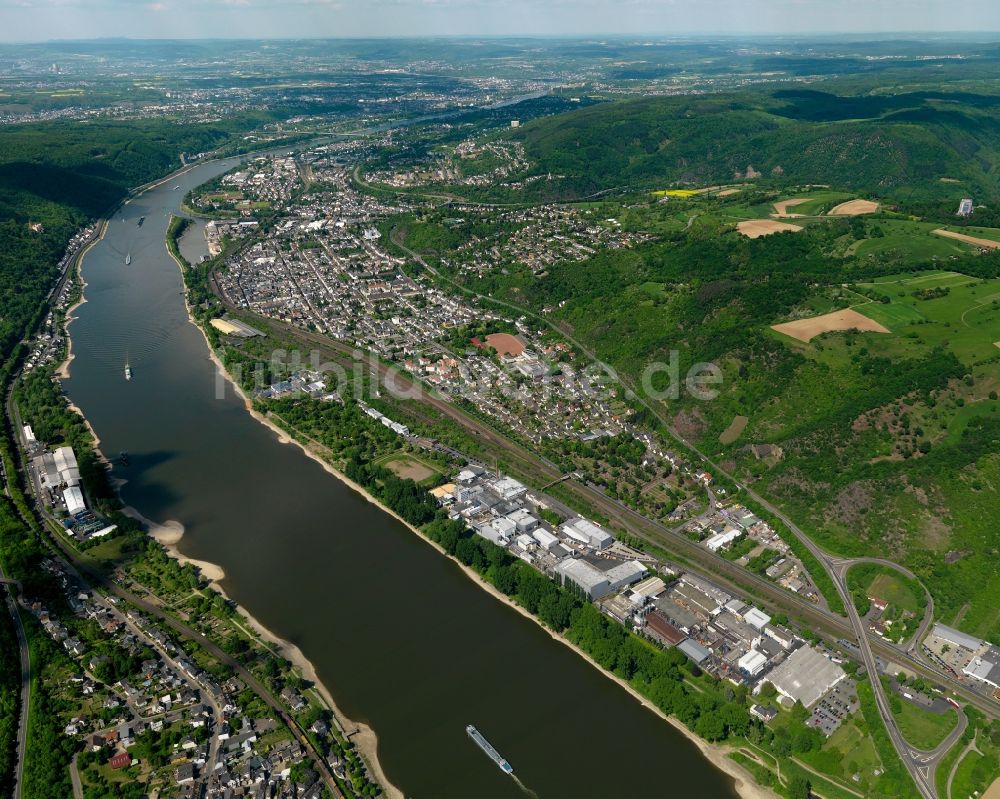 Luftaufnahme Lahnstein - Stadtansicht von Lahnstein im Bundesland Rheinland-Pfalz