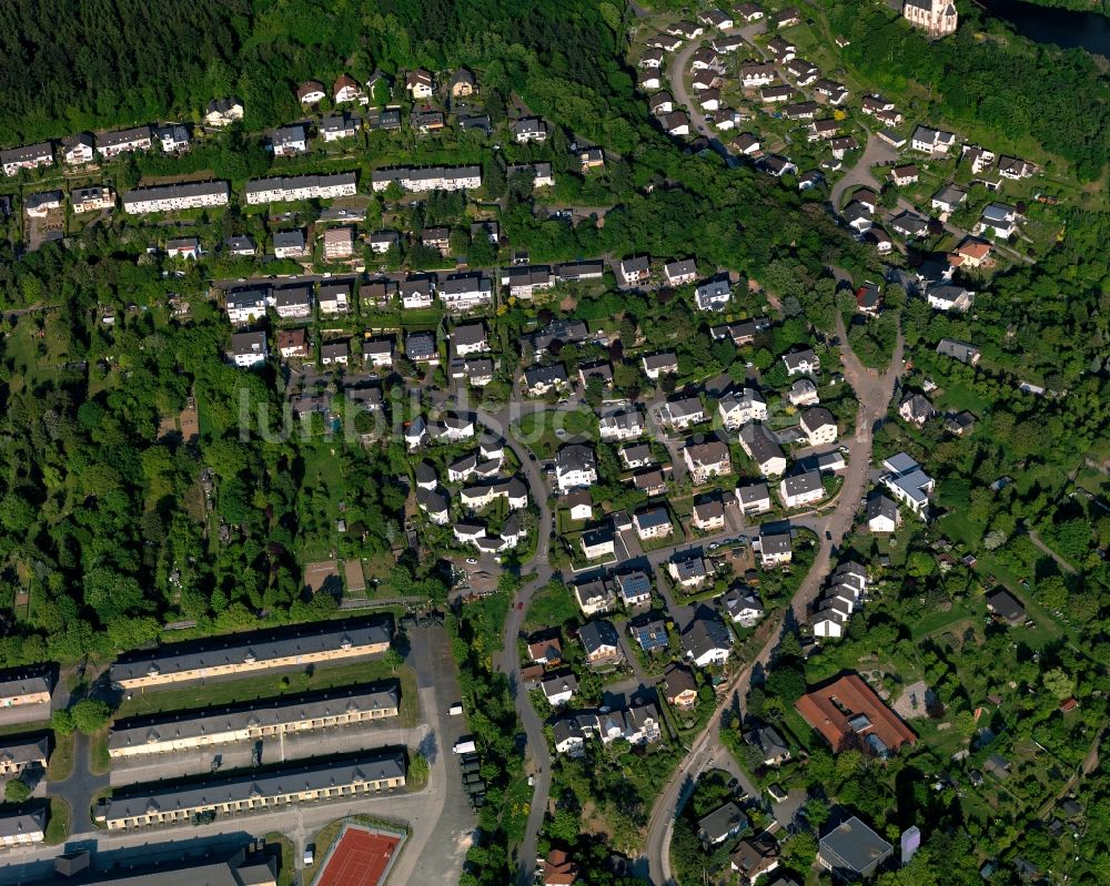 Lahnstein von oben - Stadtansicht von Lahnstein im Bundesland Rheinland-Pfalz