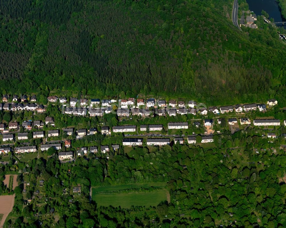 Lahnstein aus der Vogelperspektive: Stadtansicht von Lahnstein im Bundesland Rheinland-Pfalz