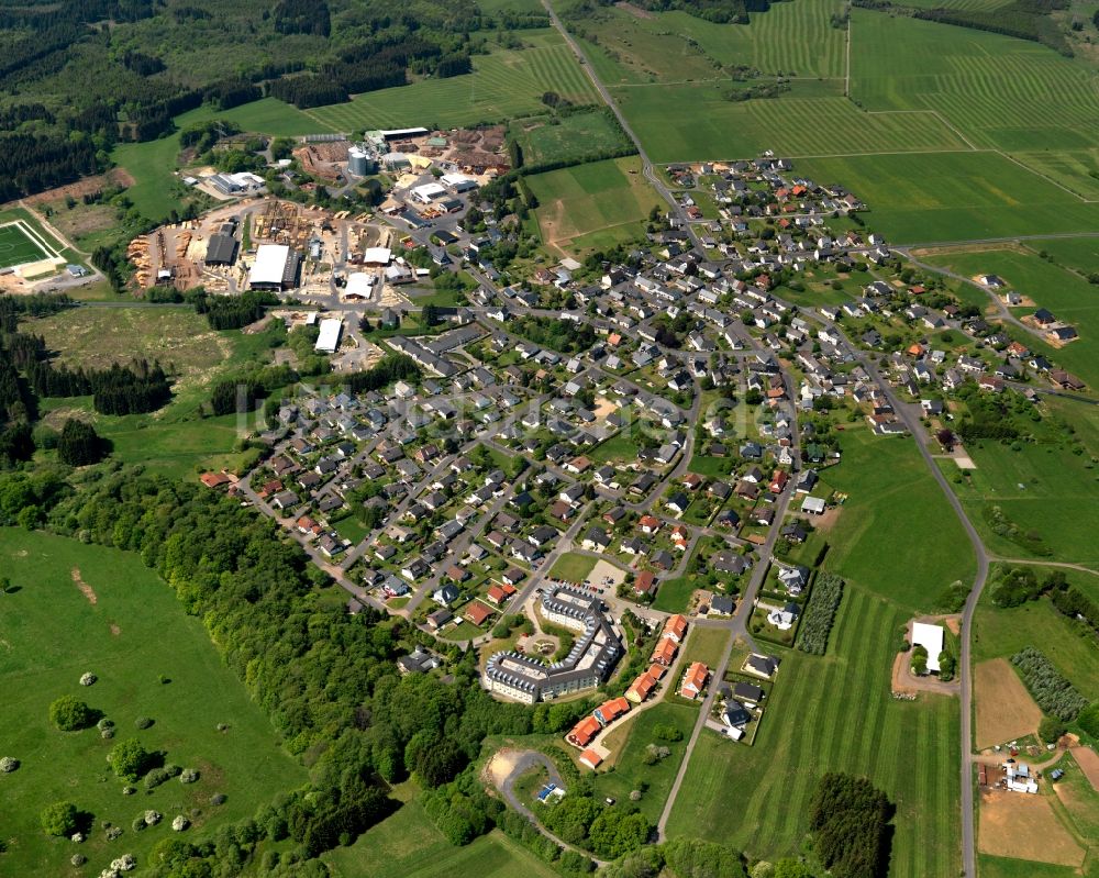 Langenbach von oben - Stadtansicht von Langenbach im Bundesland Rheinland-Pfalz