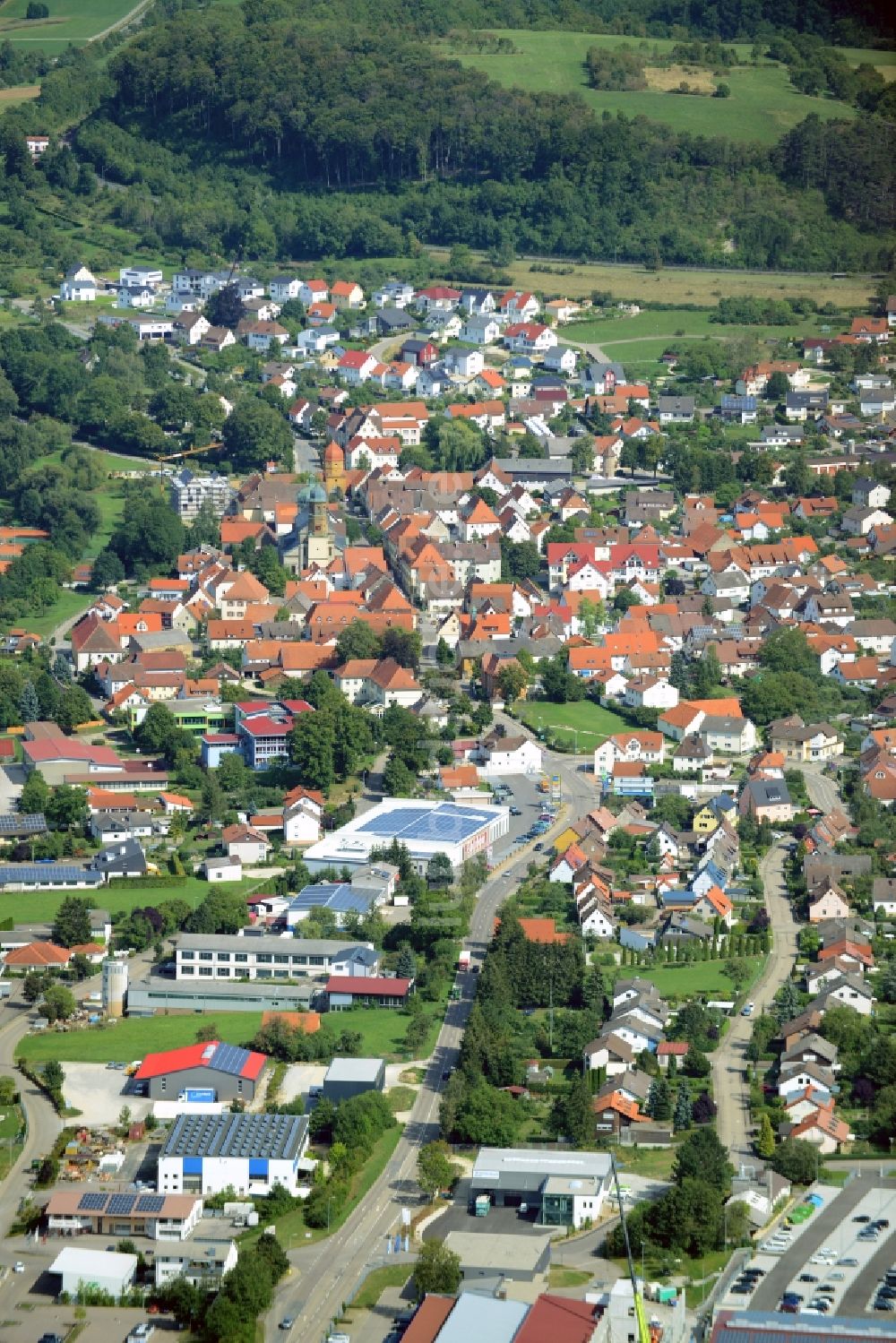 Luftbild Lauchheim - Stadtansicht von Lauchheim im Bundesland Baden-Württemberg