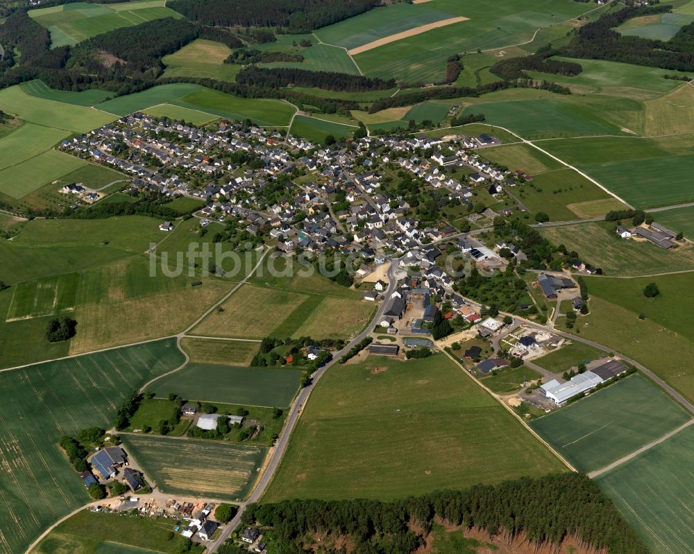 Laufersweiler aus der Vogelperspektive: Stadtansicht von Laufersweiler im Bundesland Rheinland-Pfalz