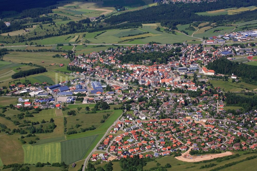 Löffingen aus der Vogelperspektive: Stadtansicht von Löffingen im Bundesland Baden-Württemberg