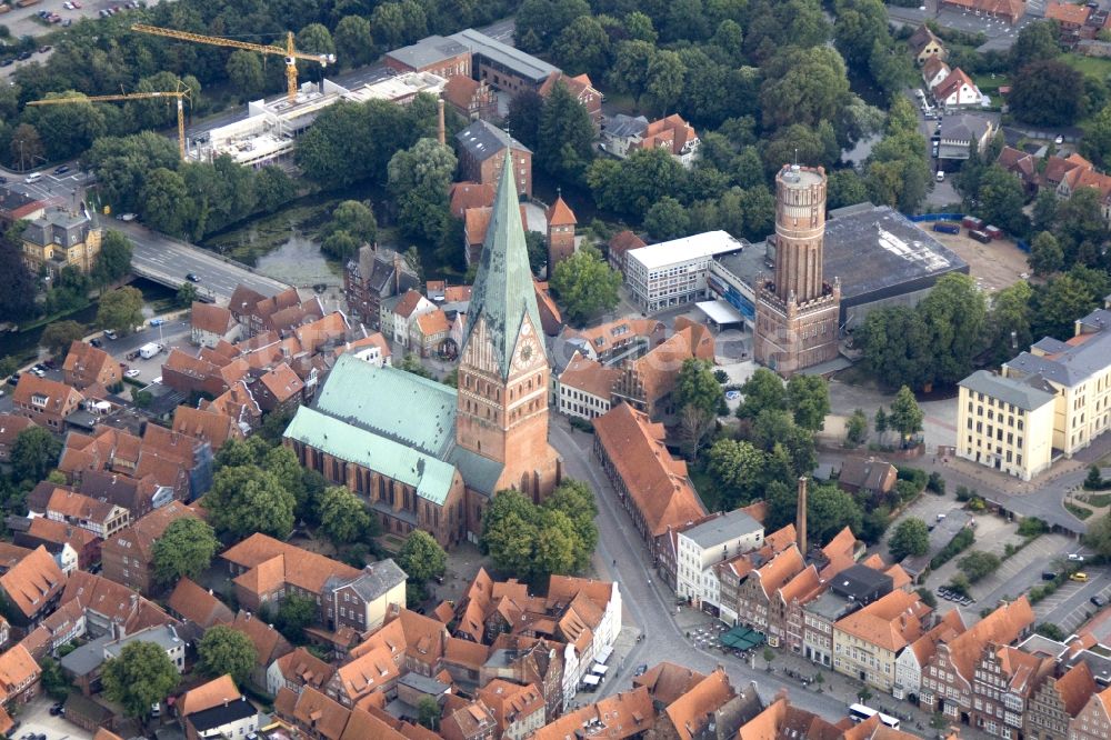 Luftaufnahme Lüneburg - Stadtansicht Lüneburg im Bundesland Niedersachsen