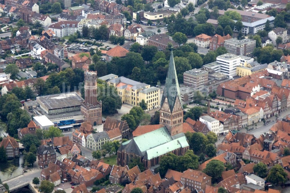 Luftaufnahme Lüneburg - Stadtansicht Lüneburg im Bundesland Niedersachsen