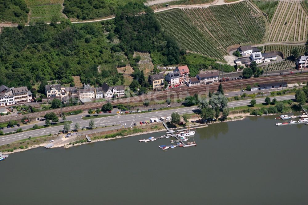 Lorch von oben - Stadtansicht von Lorch im Bundesland Hessen