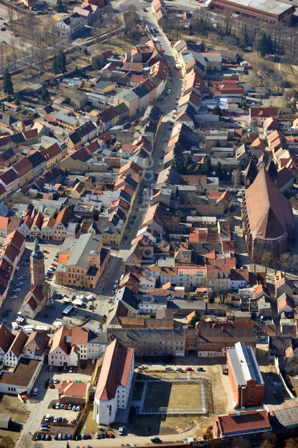 Luftbild Luckau - Stadtansicht Luckau in Brandenburg