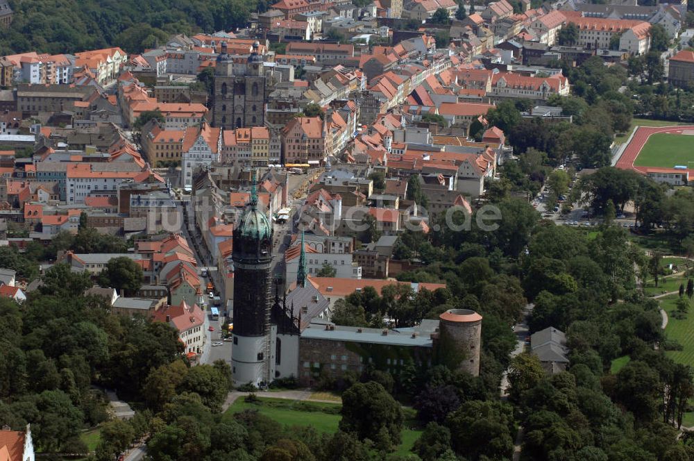 Luftaufnahme Lutherstadt Wittenberg - Stadtansicht Lutherstadt Wittenberg