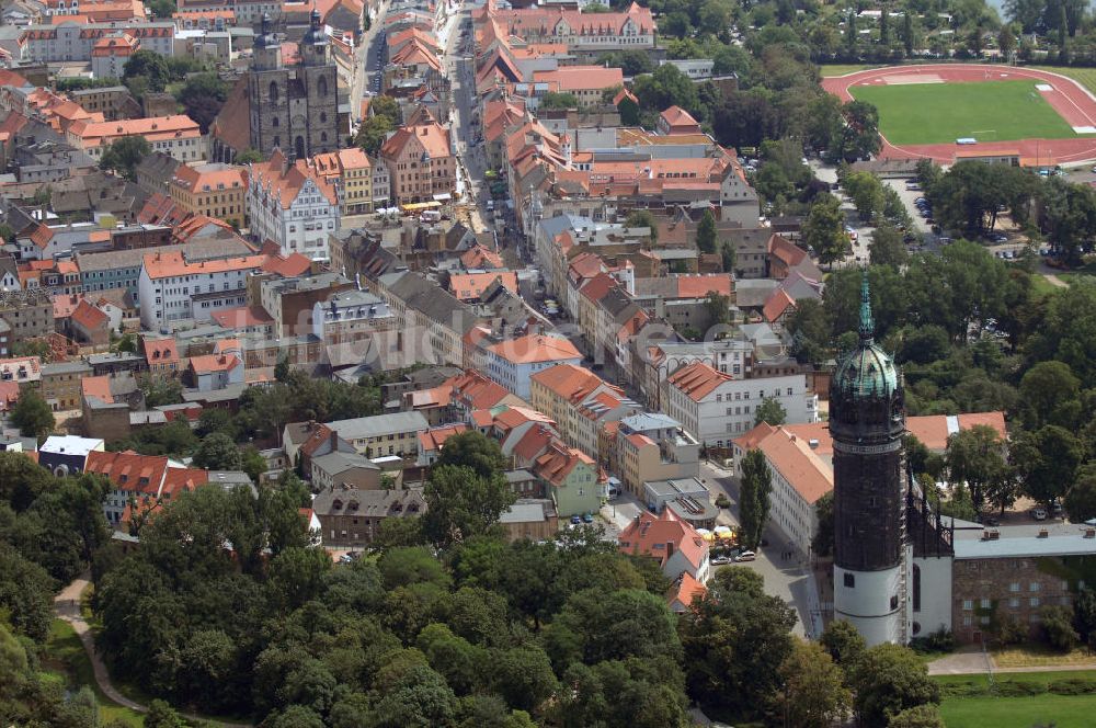 Luftbild Lutherstadt Wittenberg - Stadtansicht Lutherstadt Wittenberg