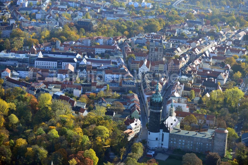 Luftbild Lutherstadt Wittenberg - Stadtansicht der Lutherstadt Wittenberg im Bundesland Sachsen-Anhalt