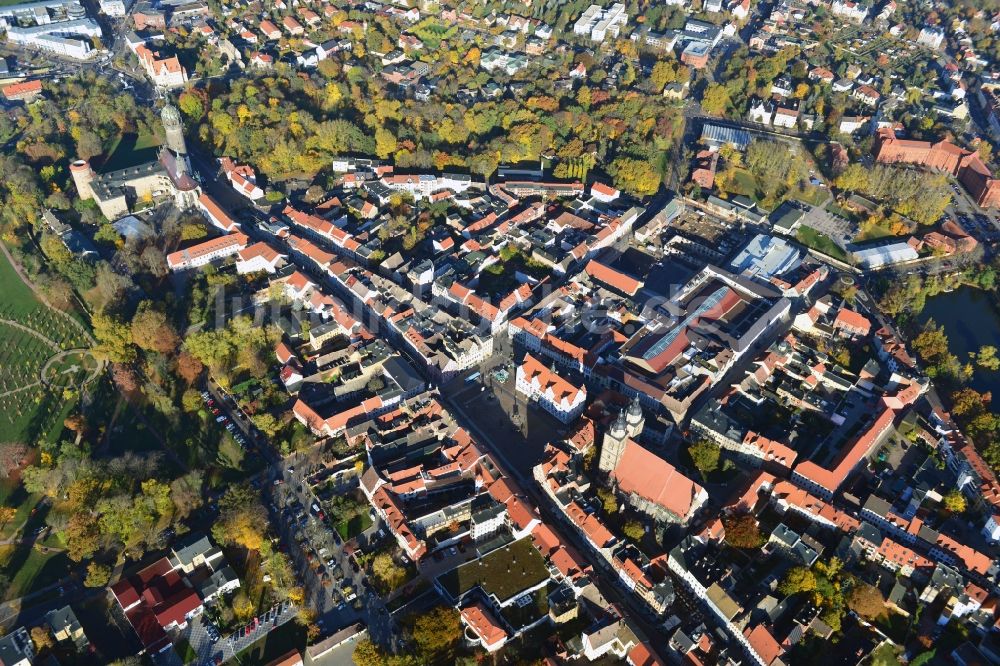 Luftbild Lutherstadt Wittenberg - Stadtansicht der Lutherstadt Wittenberg im Bundesland Sachsen-Anhalt