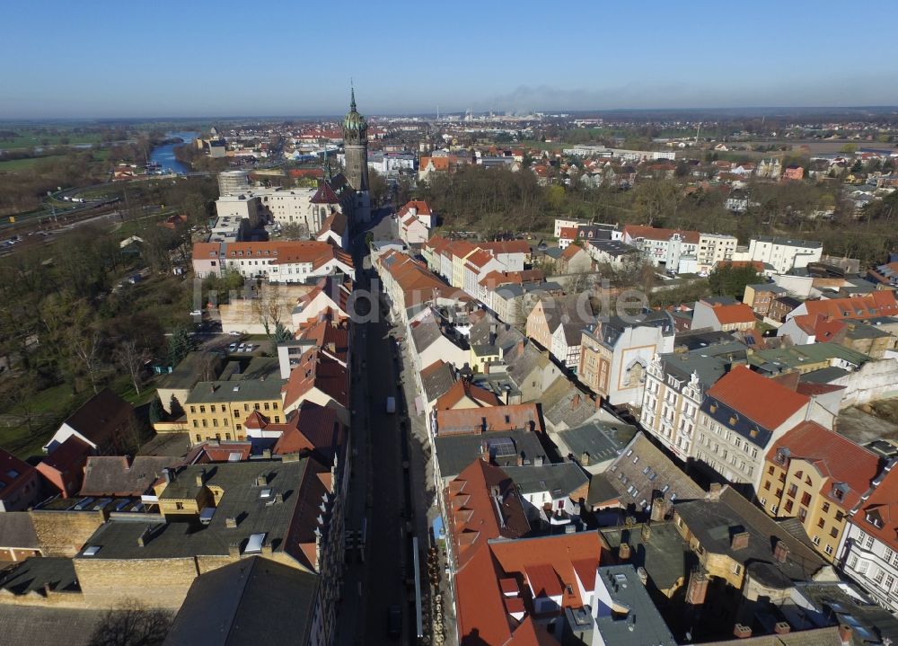 Luftbild Lutherstadt Wittenberg - Stadtansicht von Lutherstadt Wittenberg im Bundesland Sachsen-Anhalt