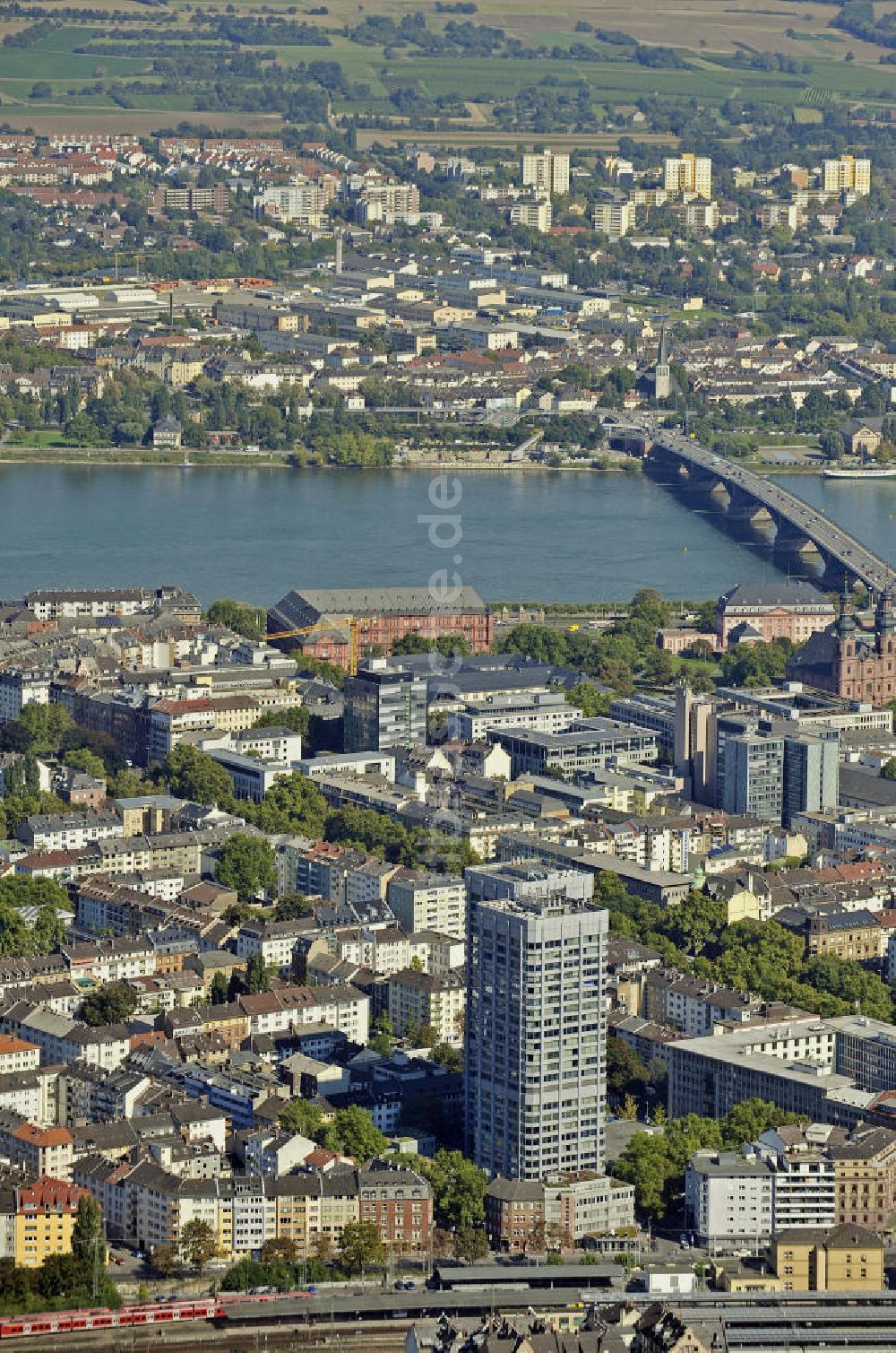 Luftbild Mainz - Stadtansicht Mainz