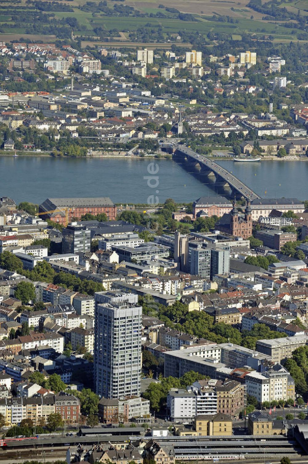 Mainz von oben - Stadtansicht Mainz