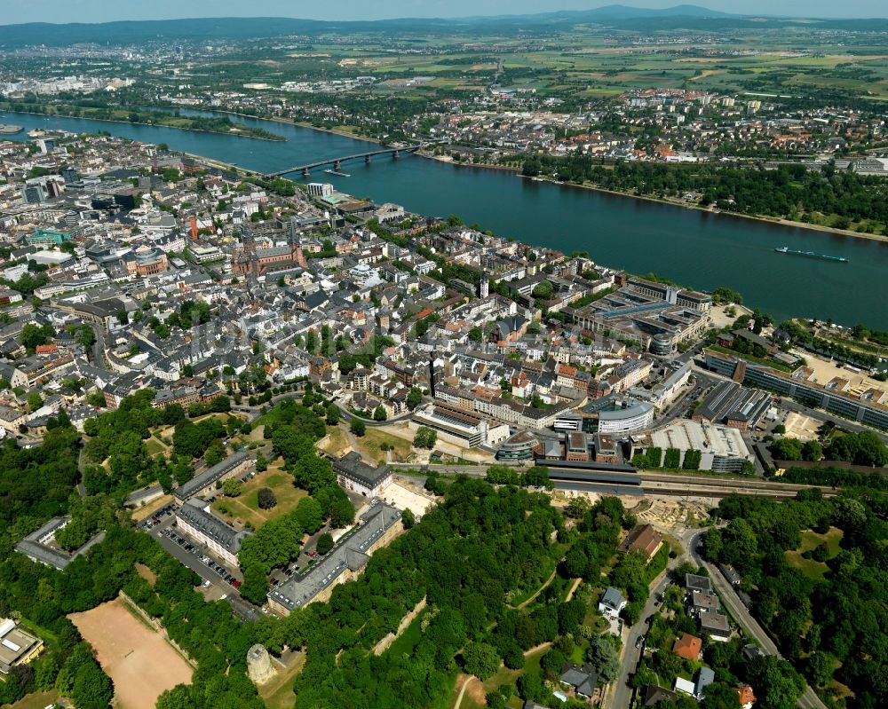 Luftbild Mainz - Stadtansicht von Mainz im Bundesland Rheinland-Pfalz