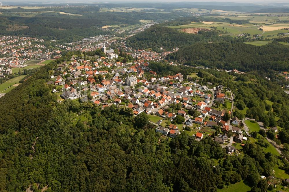 Luftbild Marsberg - Stadtansicht von Marsberg im Bundesland Nordrhein-Westfalen