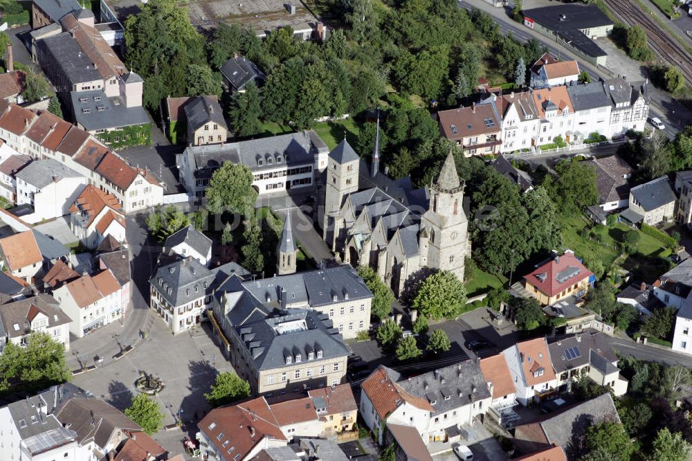 Bad Sobernheim von oben - Stadtansicht mit Matthiaskirche Bad Sobernheim