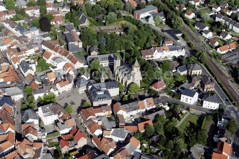 Bad Sobernheim aus der Vogelperspektive: Stadtansicht mit Matthiaskirche Bad Sobernheim