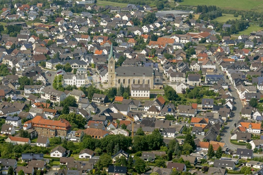 Mönchengladbach von oben - Stadtansicht von Medebach im Sauerland in Nordrhein-Westfalen