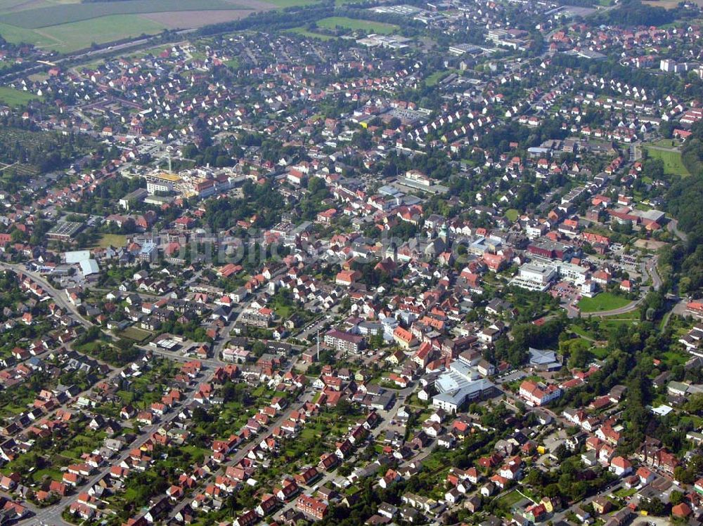 Luftaufnahme Melle (Niedersachsen) - Stadtansicht von Melle