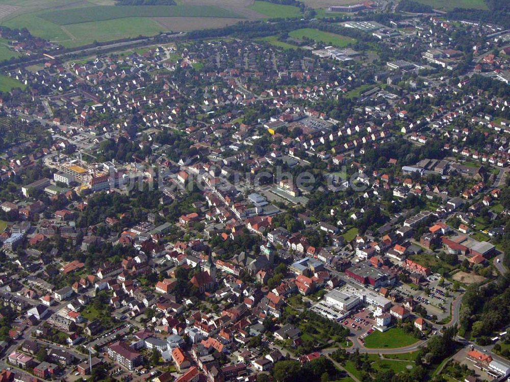 Melle (Niedersachsen) von oben - Stadtansicht von Melle