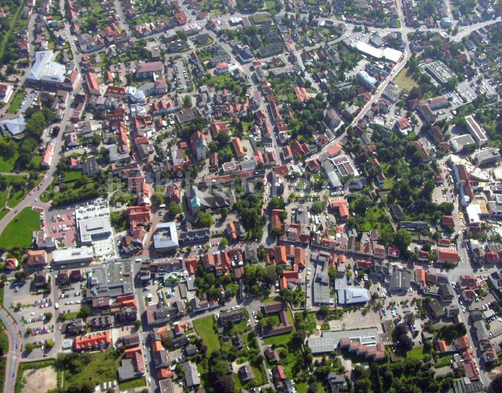 Luftaufnahme Melle (Niedersachsen) - Stadtansicht von Melle