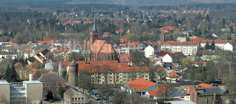 Luftaufnahme Müncheberg - Stadtansicht von Müncheberg