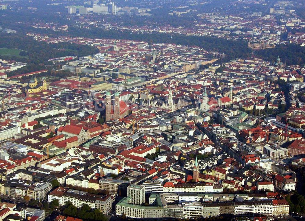 München / Bayern von oben - Stadtansicht von München