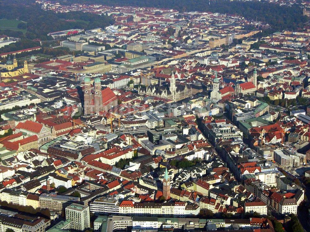 München / Bayern aus der Vogelperspektive: Stadtansicht von München