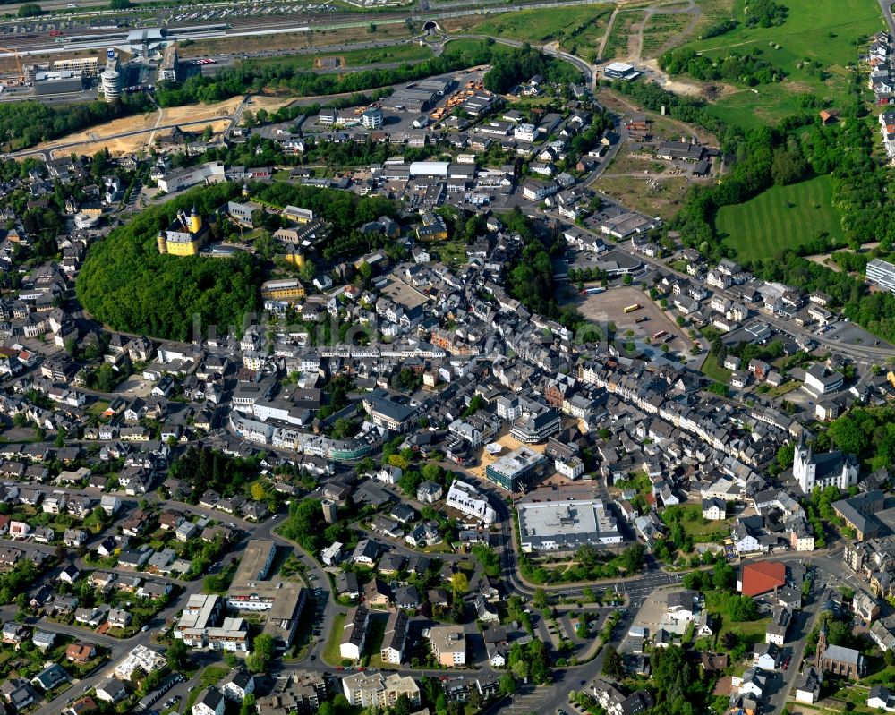 Montabaur von oben - Stadtansicht von Montabaur im Bundesland Rheinland-Pfalz