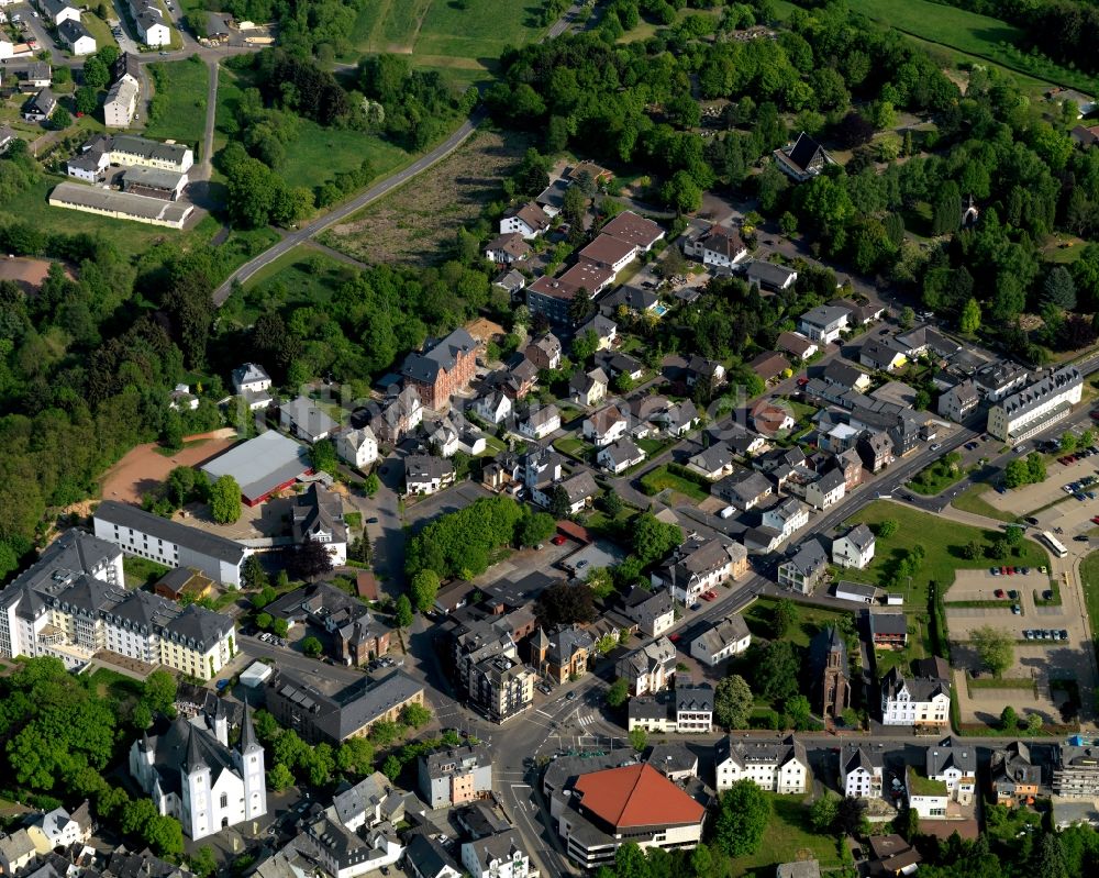 Montabaur aus der Vogelperspektive: Stadtansicht von Montabaur im Bundesland Rheinland-Pfalz